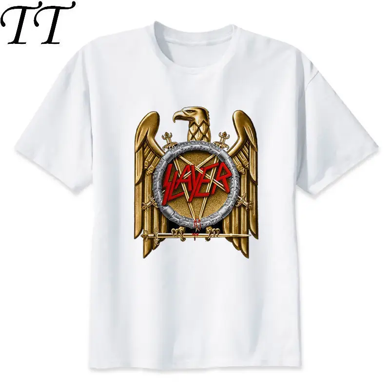 

slayer T-shirt men summer t-shirt boy print tshirt anime t shirt brand clothing white color tops tees M8152