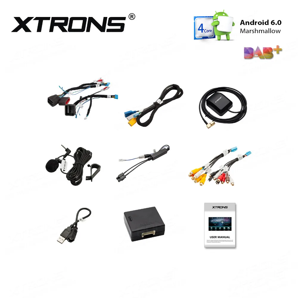 XTRONS 7 "Android головное устройство стерео радио gps видео Автомобильный DVD плеер для
