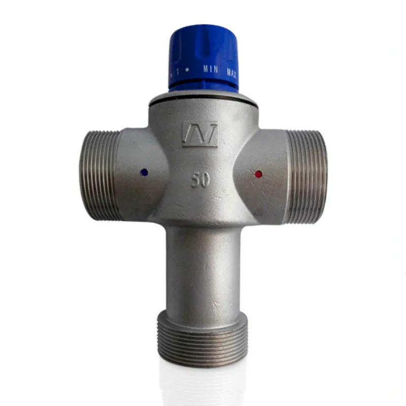 Латунный смесительный клапан солнечной энергии термостатический клапан для ванной кран контроль температуры миксер DN50