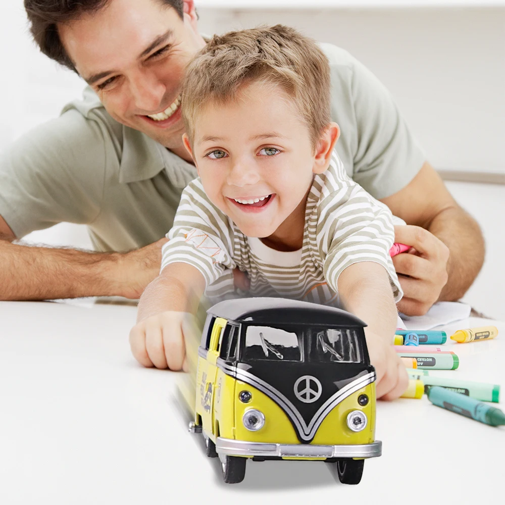 Volkswagen Van Retro T1 Alloy Bus Model-0