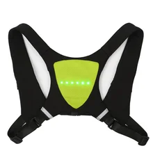 Светодиодный светоотражательный жилет рюкзак с поворотным сигналом беспроводной пульт дистанционного управления для ночного велоспорта YS-BUY