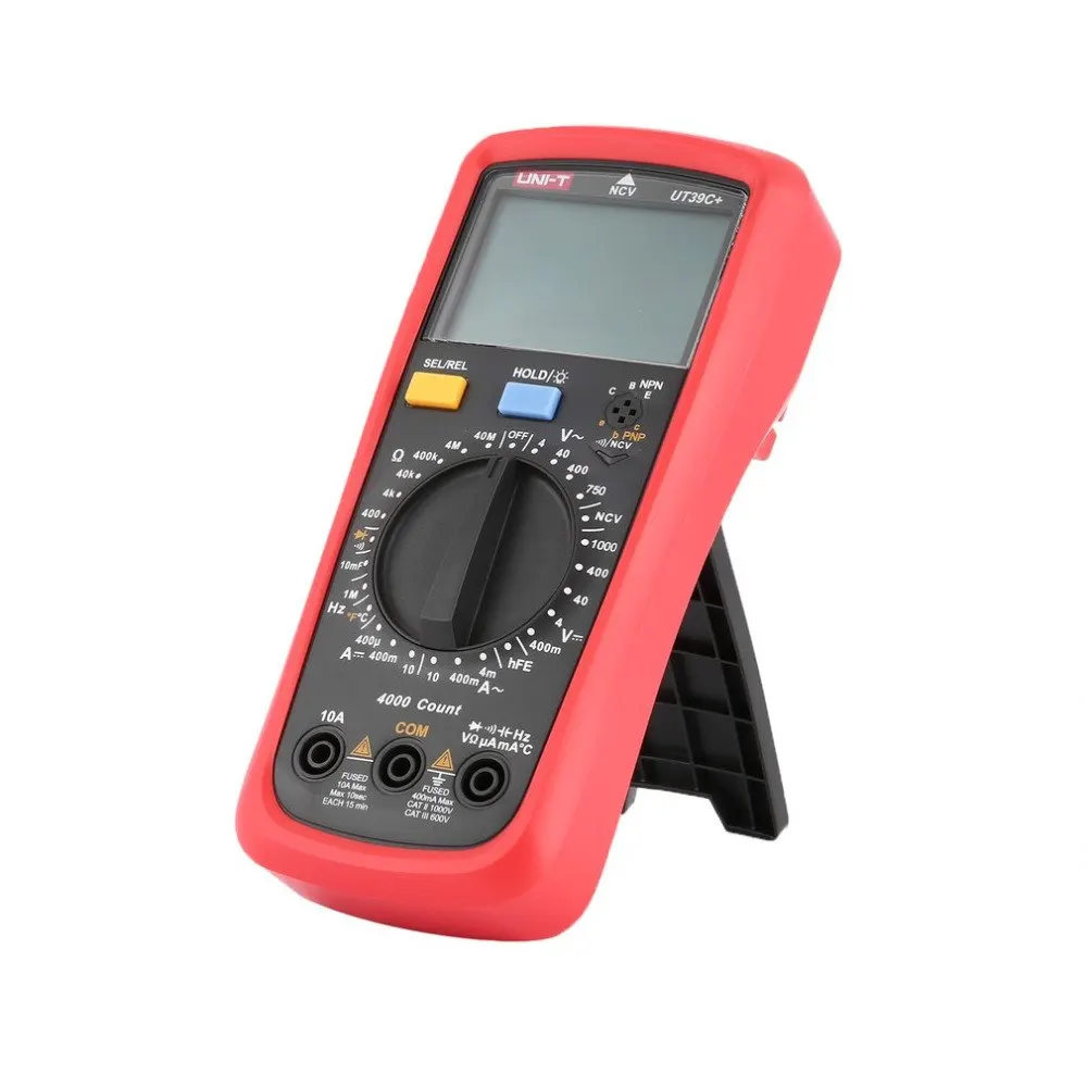 

Digital Multimeter UNIT DC/AC Voltage Current Meter Handheld Ammeter Ohm Diode NCV Tester 3999 Counts Multitester No Contact