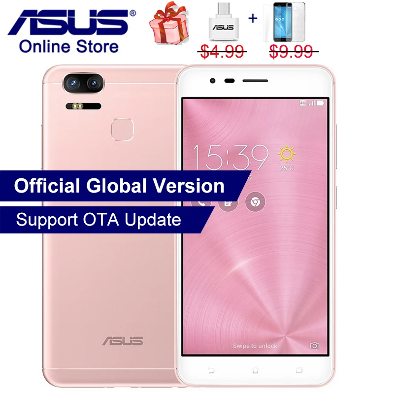 ASUS ZenFone 3 Zoom ZE553KL 4G Mobile Phones 4GB RAM 64GB ROM Dual 12MP Cameras Z01HDA 5.5 Inch 5000mAh LTE Smartphone | Мобильные