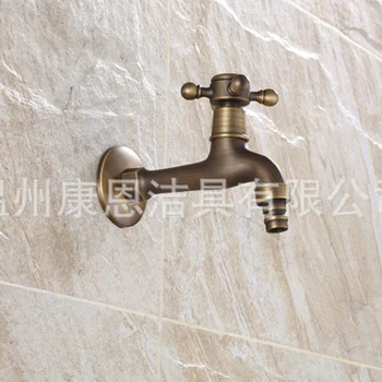 

Single Cold Tap Plate Bathroom Washing Machine Tap Bibcock Bathroom Faucet Taps Fast Open Faucet Copper Finish Garden Faucet