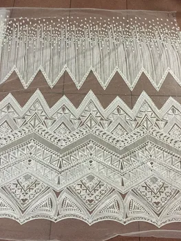 

African High Quality Net Lace,French Guipure tulle mesh Lace Fabric with stones For dress 5yd/lot S-6101