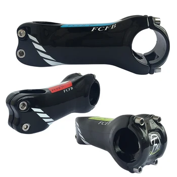 

6 Degree MTB Mountain Road Bike Stem Full Carbon Fibre Cycling Stem 31.8*70/80/90/100/110/120/130mm Bicycle Stem Gloss Bike Part