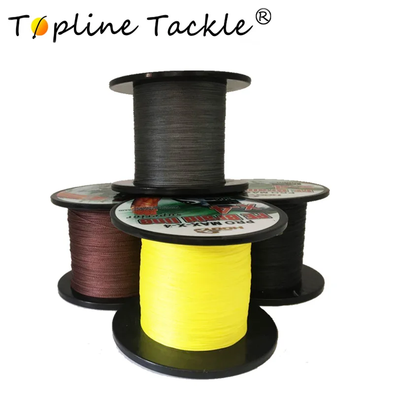Topline Tackle 500m Fishing Lines PE Braid 4 Stands 8LBS to60LB