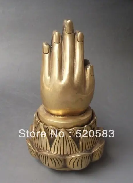 

Exquisite Chinese Bronze Engraving Lotus Hand Incense Burners