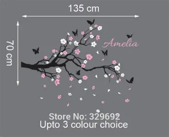 

Tree Butterfly Name Wall Stickers