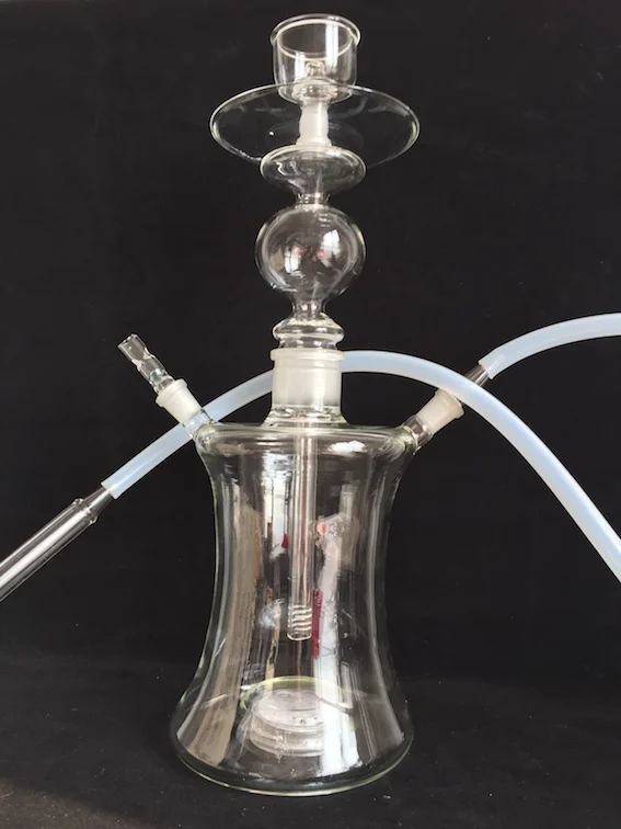 Shisha The Best Papular Silicone Hose Glass Hookah/ With LED light 54cm