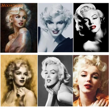 

Marilyn Monroe 5D home decoration full drill square diamond DIY diamond painting image wall stickers embroidery pendant