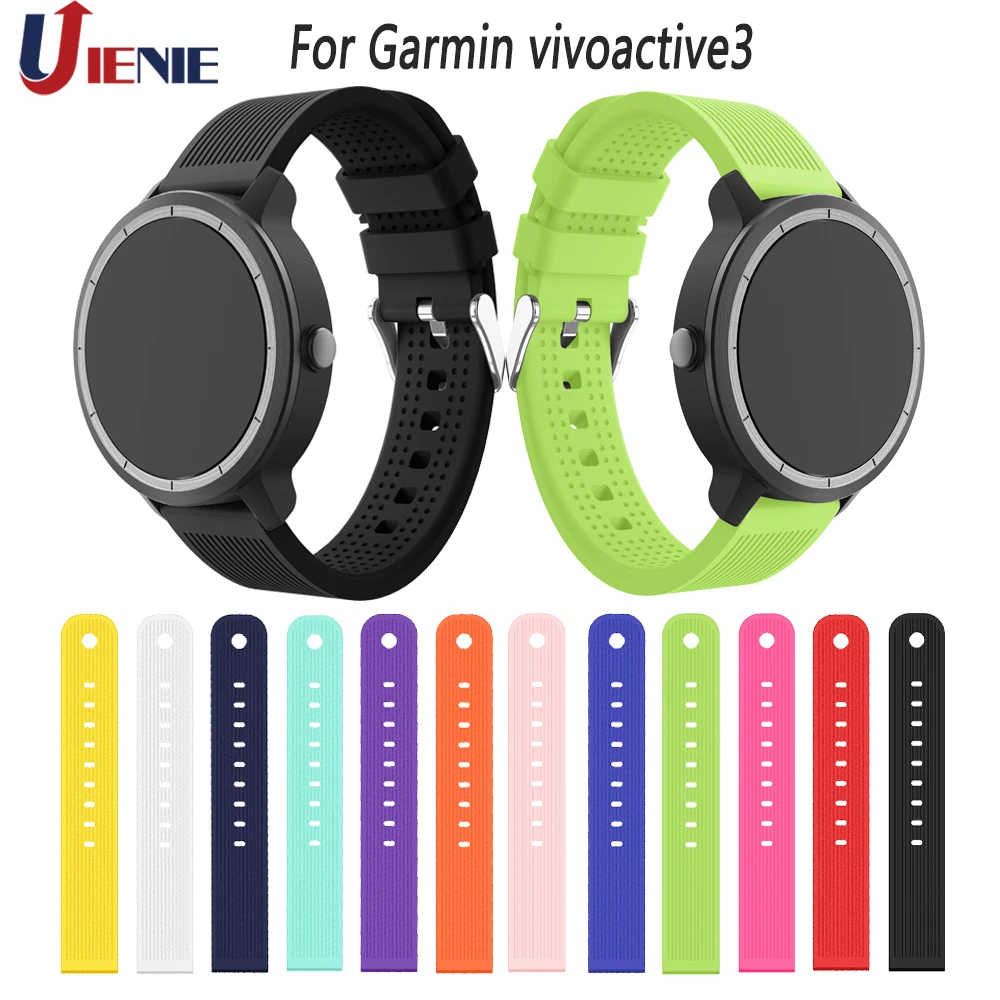 Силиконовый ремешок для Garmin Vivoactive 3 20 мм цветной сменный браслет на запястье Vivomove