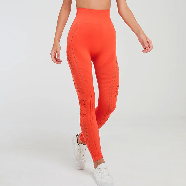 

2019 GYM Tights femme High Elastic Sexy Hollow Fitness Pants Seamless leggings Yoga Pants sports leggings Women's sports pants