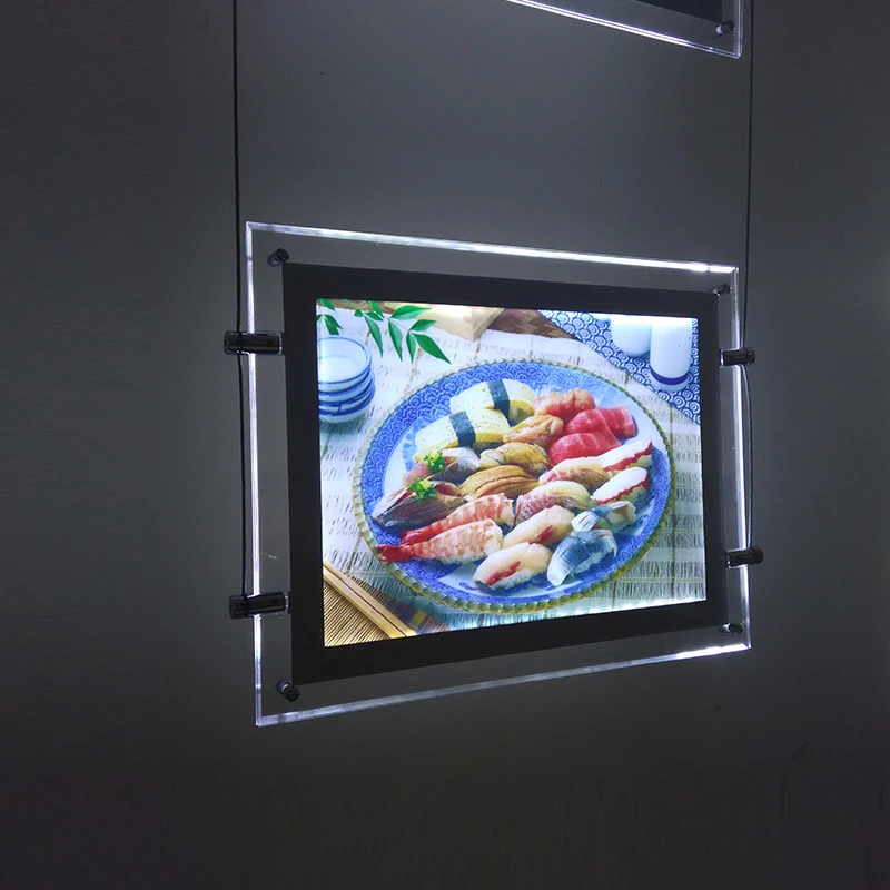 aliexpress com buy restaurant shop acrylic frame cable led panel light buyer