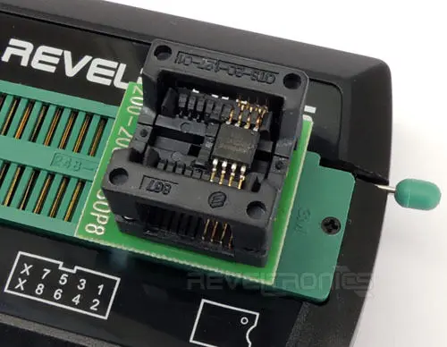 REVELPROG-IS(ICSP FLASH SPI программатор BIOS)+ SOIC-8 200mil+ зажим для SOIC-8