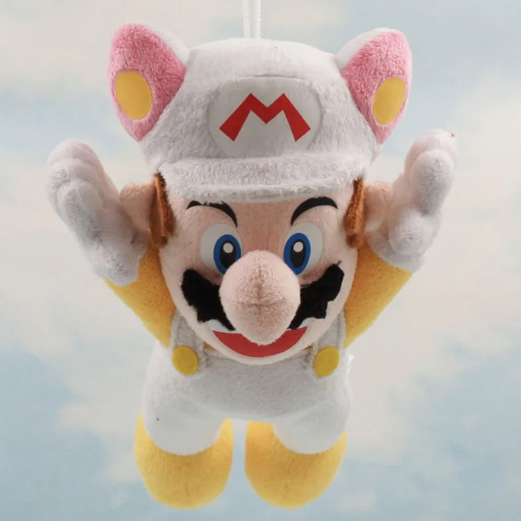 white tanooki mario plush