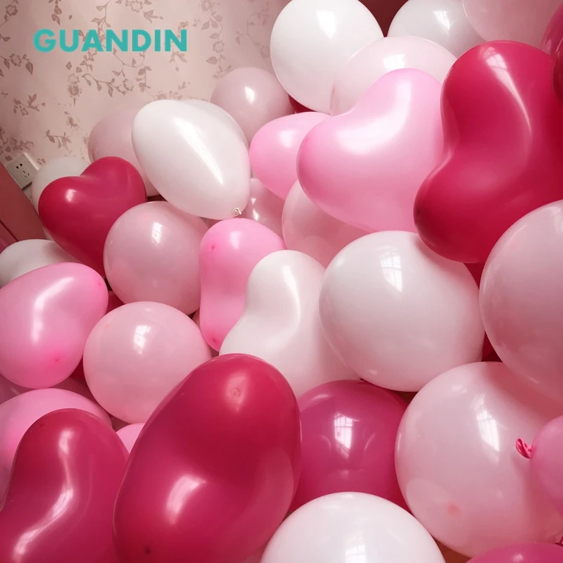 

GUANDIN, 100pcs/Lot Round Shape Latex Pearl Balloons Party Decorate Valentine's Day Happy Birthday Wedding Decoration Balloon
