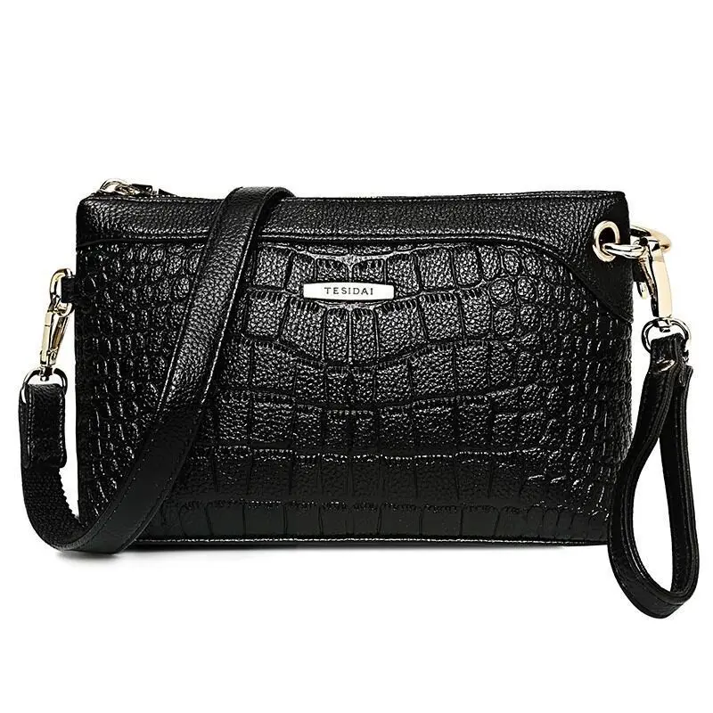 

LOEIL Women's Bag Shoulder Messenger Bag Crocodile Pattern Embossed Tide Ms. Bag Clutch