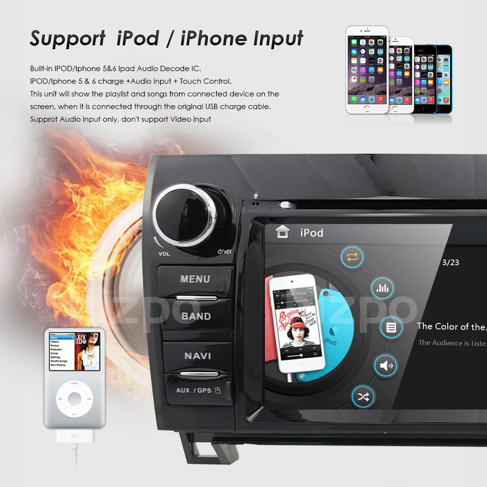 Top HIZPO 2 Din Touch screen 7" Car DVD player for Toyota Tundra 2007-2013 Toyota Sequoia 2008-2014  GPS SD USB  DVR Free Camera 4