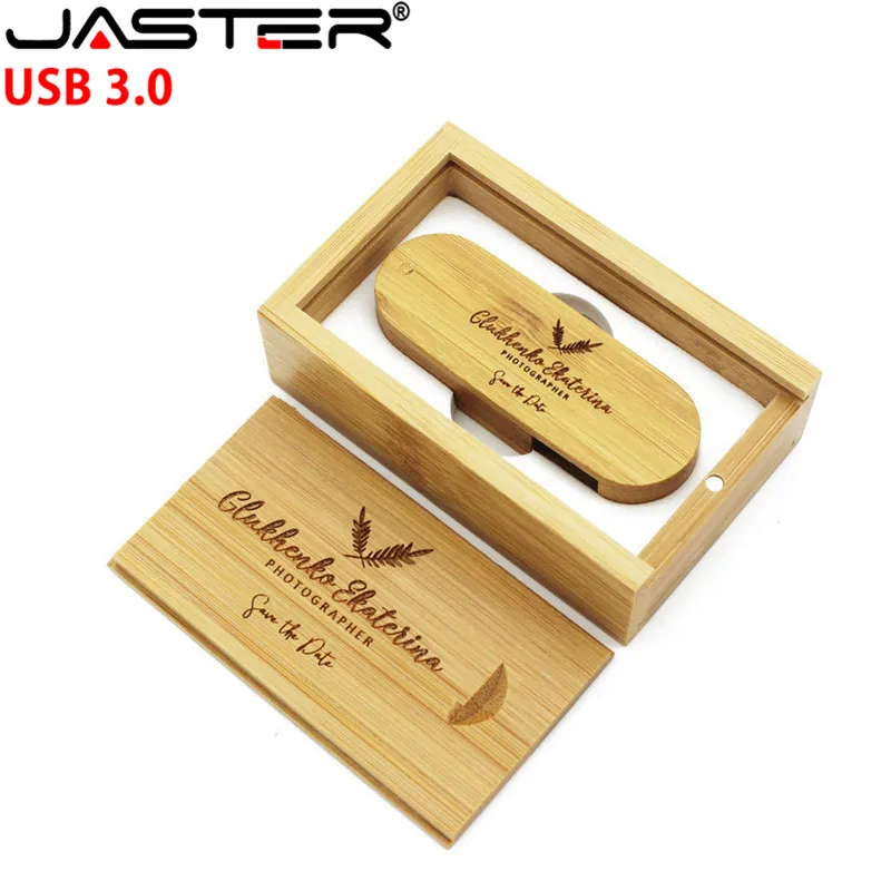 

JASTER USB 3.0 USB Flash Drive 64GB Pen Drive with Gift Wooden box Pendrive (Over 10pcs free Custom Logo)