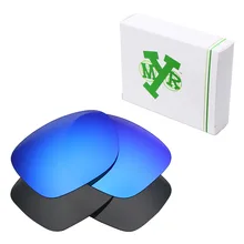 2 пары Mryok поляризованные Сменные линзы для солнцезащитных очков Окли катализатор маскирующий черный и голубой лед