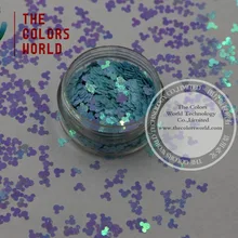 TCI07 перламутровые детали светло-голубые цвета в форме Микки Мауса блеск 4,0 мм размер блеск для ногтей Гель-лак художественный макияж