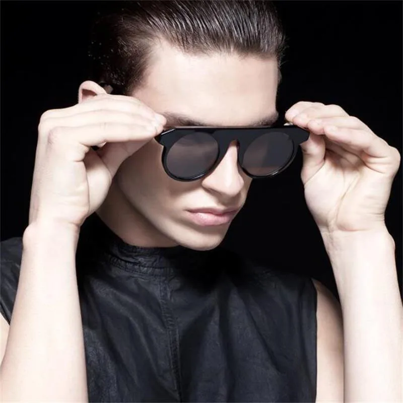 

Retro Round Sunglasses Women Brand Designer Geometric Frame Oversized Sun Glasses Men Fashion Female Big Shades Luxury Eyewear