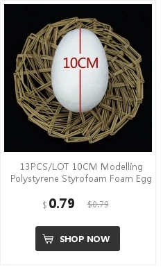 10 шт./лот 10 см моделирование пенополистирола пенополистирол яйцо шар белые шары для поделок для DIY Рождественская вечеринка украшения поставки подарки