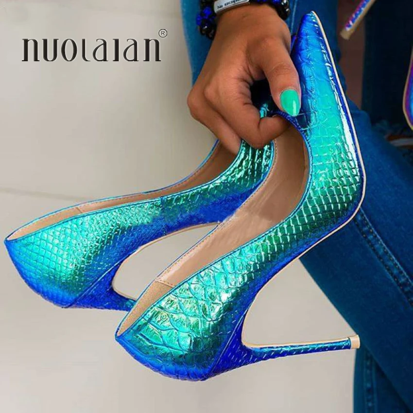 2019 Spring Brand Shoes Woman High Heels Womens Lady Pumps High Heel Shoe Ladies Shoes Snake Printed Women Pumps 8 10 12 cm