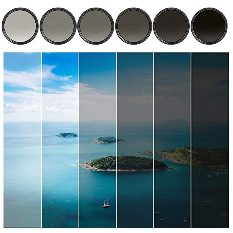 K & F CONCEPT Φ nd filter 37/40.5/43/46/49/52/55/62/67/72/77 мм регулируемый Фейдер нейтральной плотности