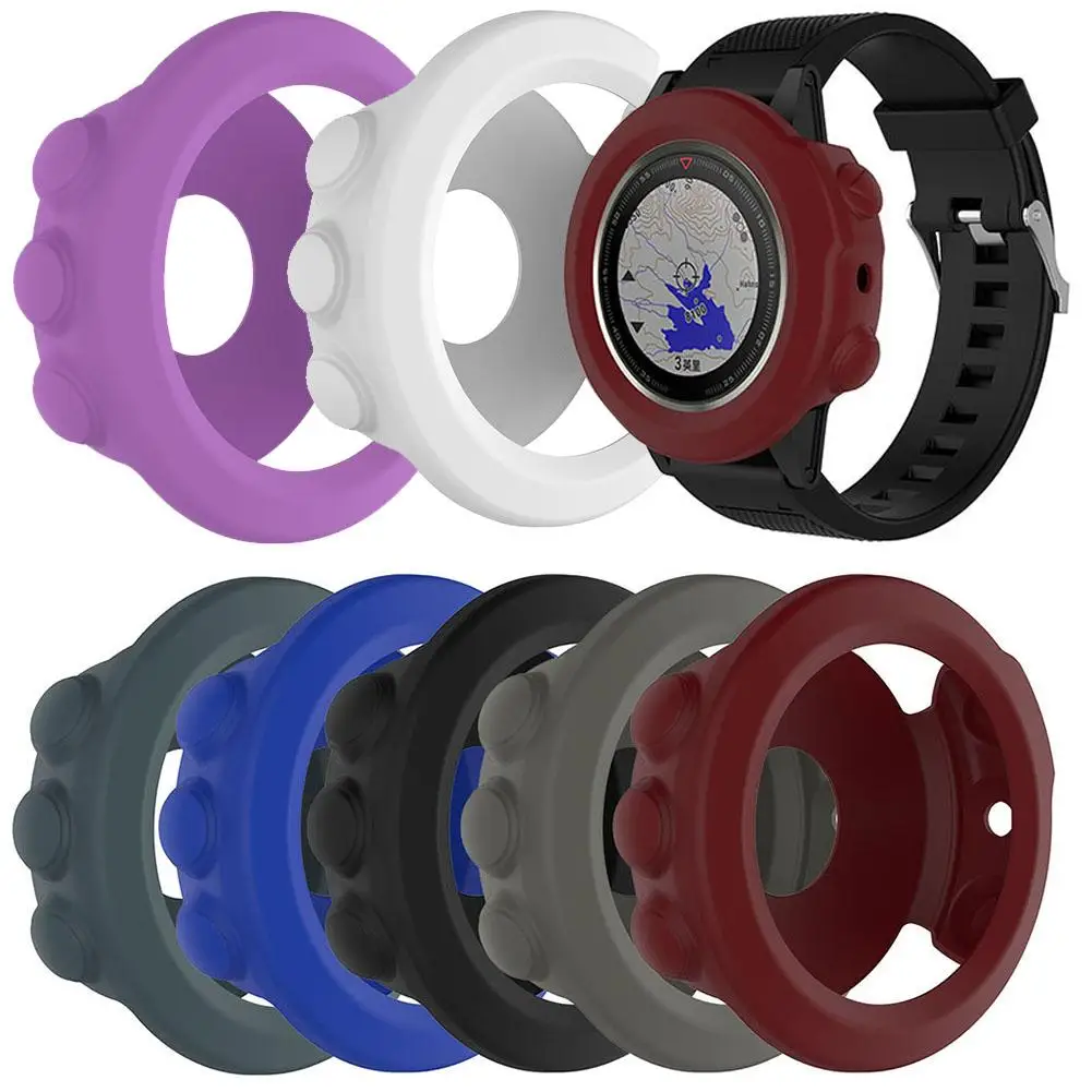 

Waterproof Silicone Protective Case Cover Shell for Fenix5 5S 5X Smart Watch HOT