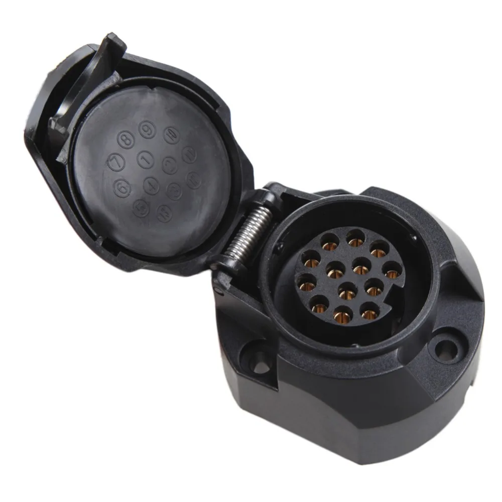 New Type Waterproof 13Pin Car Euro Towing Plug 13Pin Trailer Socket 12V Towbar Towing Caravan