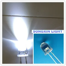 XIASONGXIN светильник 1000 шт. 8 мм белый светодиодный светильник-ультра яркий синий светодиодный s DIY 8 мм светильник-светодиод 8 мм круглый светодиодный светильник