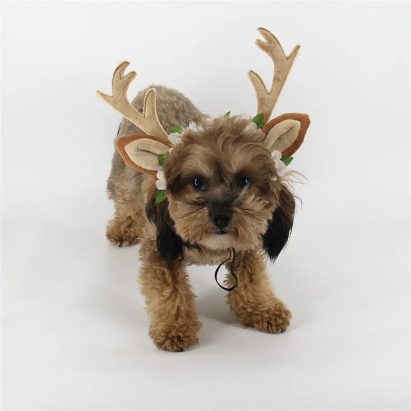 Pet Hair Band Christmas Elk Head Hoop Hair Accessories for Cats Dogs Christmas Decoration for Pets Good Quality
