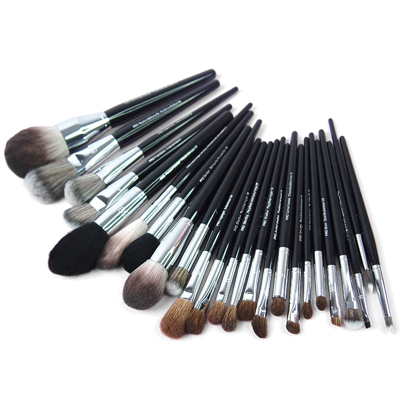 

S series Pro Makeup brushes Powder fan foundation blusher highlight Make up brush Big size black handle synthetic hair Well made