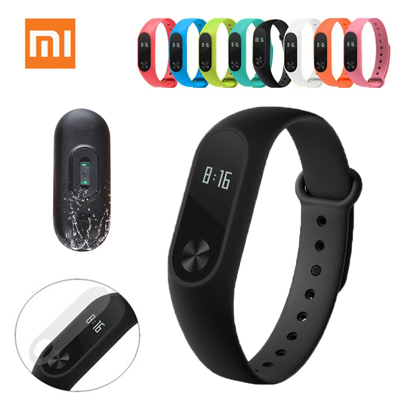 Оригинальный браслет Xiaomi Mi Band 2 фитнес трекер пульсометр многофункциональный