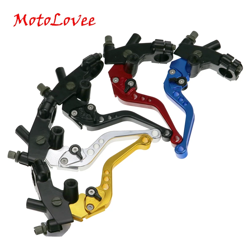 MotoLovee 1 пара универсальных мотоциклетных регулируемых рычагов тормозного