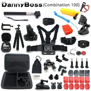 

action camera accessories for go pro hero 7 6 5 4 3 Multi purpose Monopod Head Strap Chest Strap Floaty Bobber