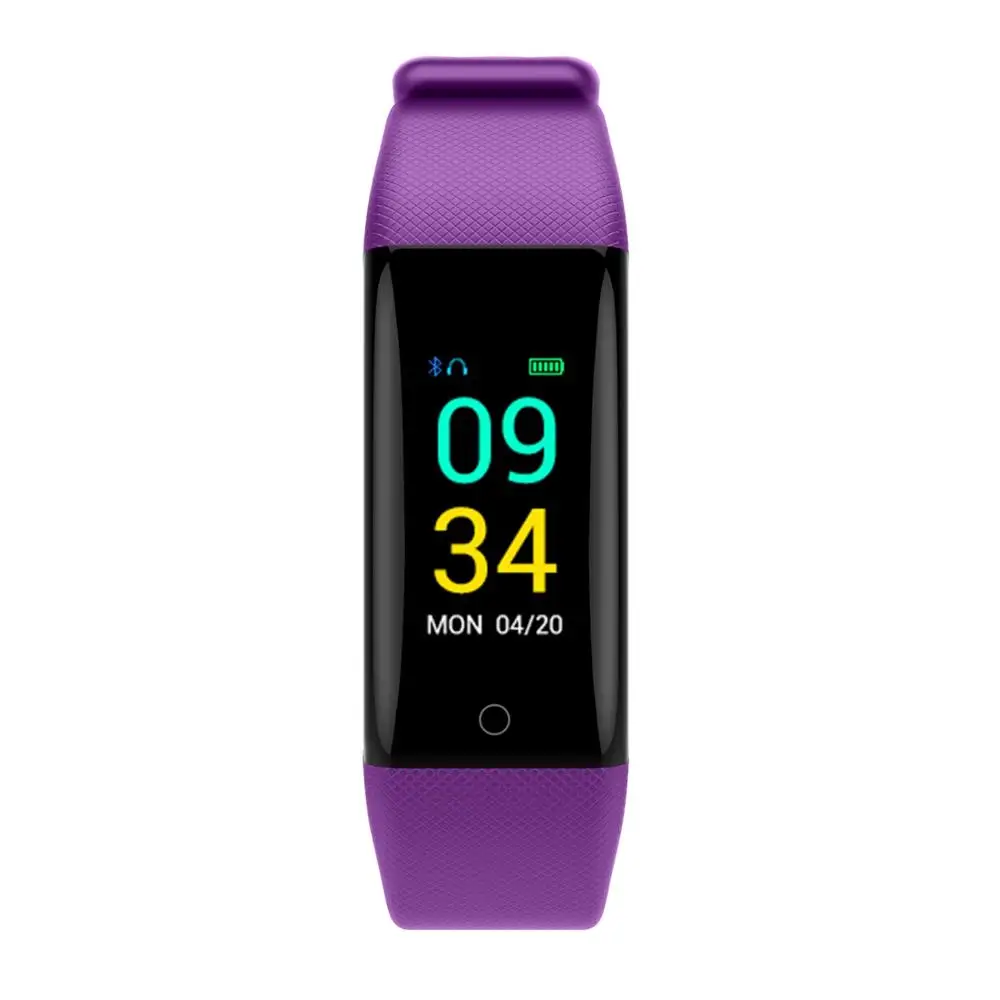 T10 Смарт-часы IP68 Водонепроницаемый фитнес-трекер для измерения сердечного ритма носимое устройство для Android IOS плавание смарт-браслет PK B05 ID115 Y5 - Цвет: purple