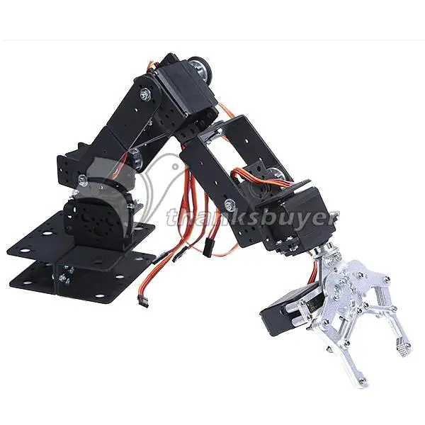 

6 Free Degree Mechanical Arm part without servo horns Mechanical Hand Robot Teaching Platform Multiangle Mechanical Robotic Arm
