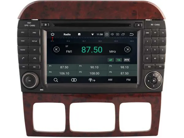 Top ELANMEY advanced gps navigation For BENZ S CLASS W220 S220 android 9.0 CAR DVD player multimedia radio stereo bluetooth device 5