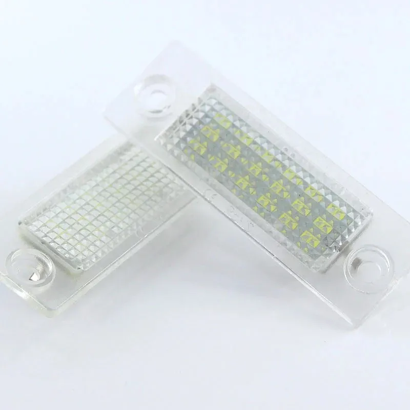 2pcs Car LED License Number Plate Lights Lamp For Transporter T5 Multivan Caravelle Eurovan Passat Caddy Touran Golf