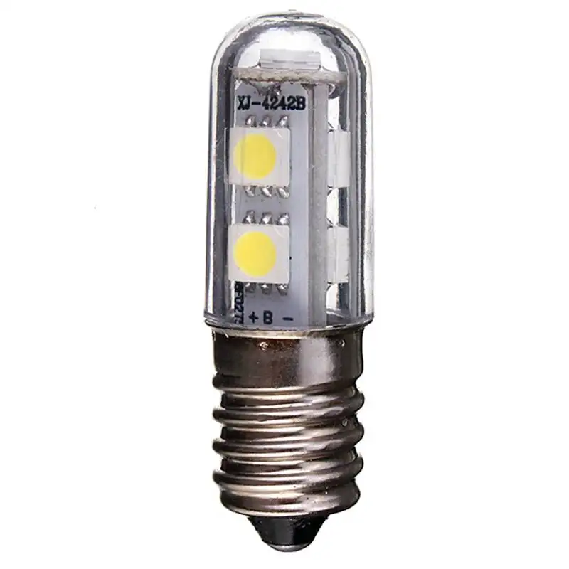 

E14 Screw Base LED Refrigerator Lamp bulb 1W 220V AC 7 Leds SMD 5050 Ampoule LED Light For Fridge White Warm White for Home 1pc