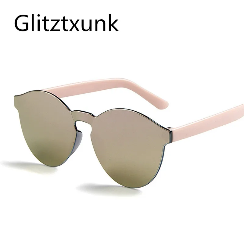 Детские зеркальные солнцезащитные очки Glitztxunk спортивные круглые с защитой UV400