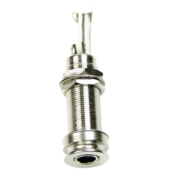 

SEWS Cylinder Clip End Pin Mono Panel Output Jack Socket For Electric Guitar Bass 6.35mm