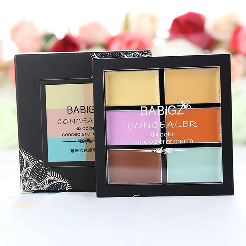 

6 ColorConcealer Palette Bronzer Contouring Makeup Long Lasting 3d Face Concealer Cream
