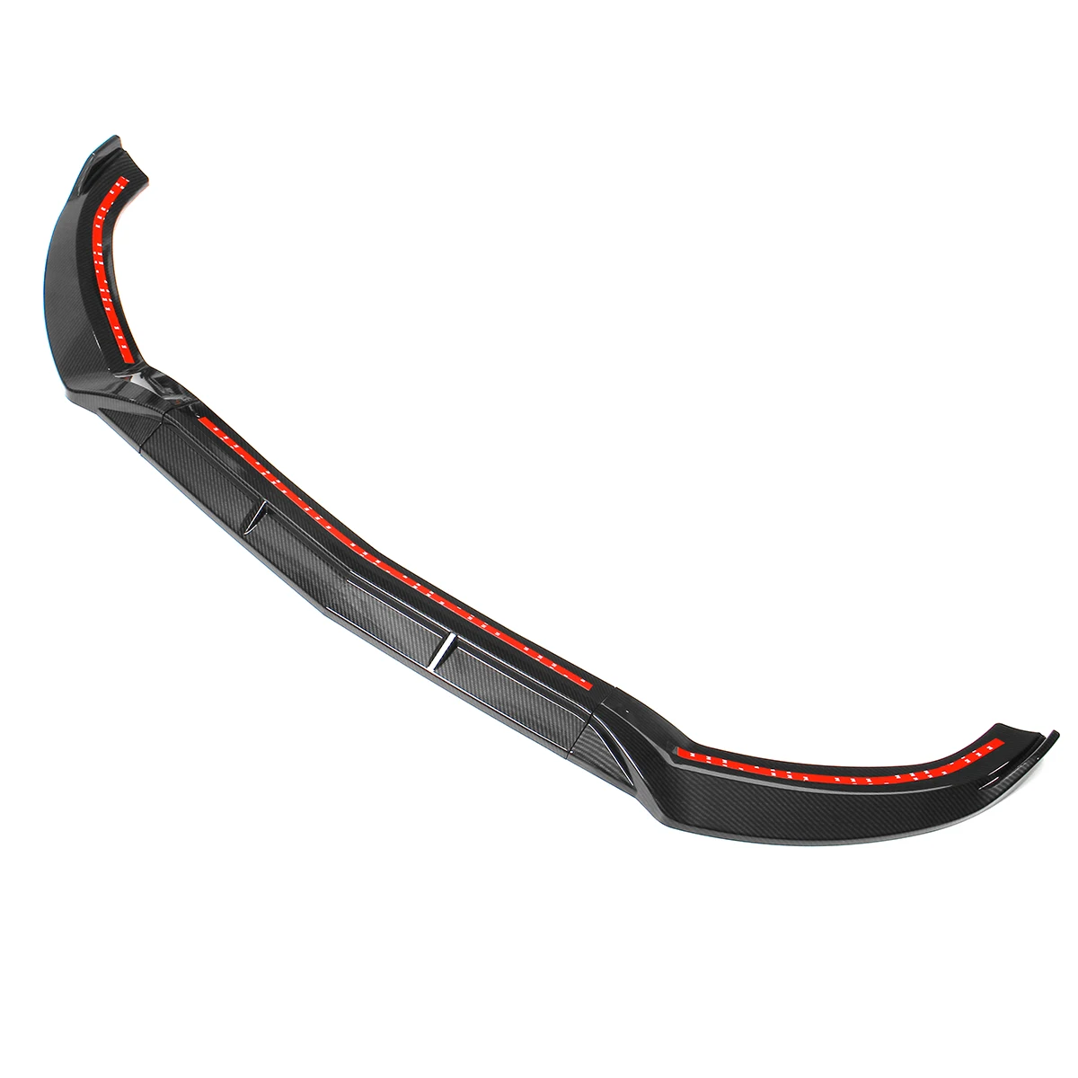 3 piezas W205 coche labio delantero Chin parachoques Spoiler divisores Kit de cuerpo para Mercedes para Benz clase C w205 C250 C300 C350 2015-2018