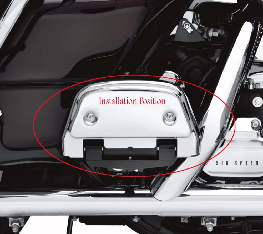 Aftermarket Бесплатная доставка крышка для пассажирской подножки 2006 позже Dyna/ 1986 FL