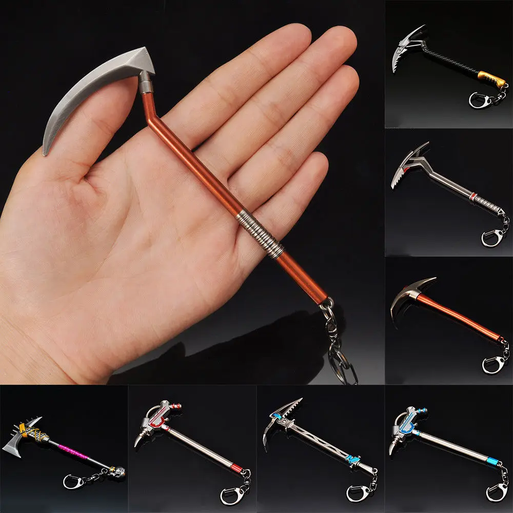 

Game Battle Royale Weapon Pickaxe Action Figure Toy Anarchy Axe Reaper Keyring Keychain