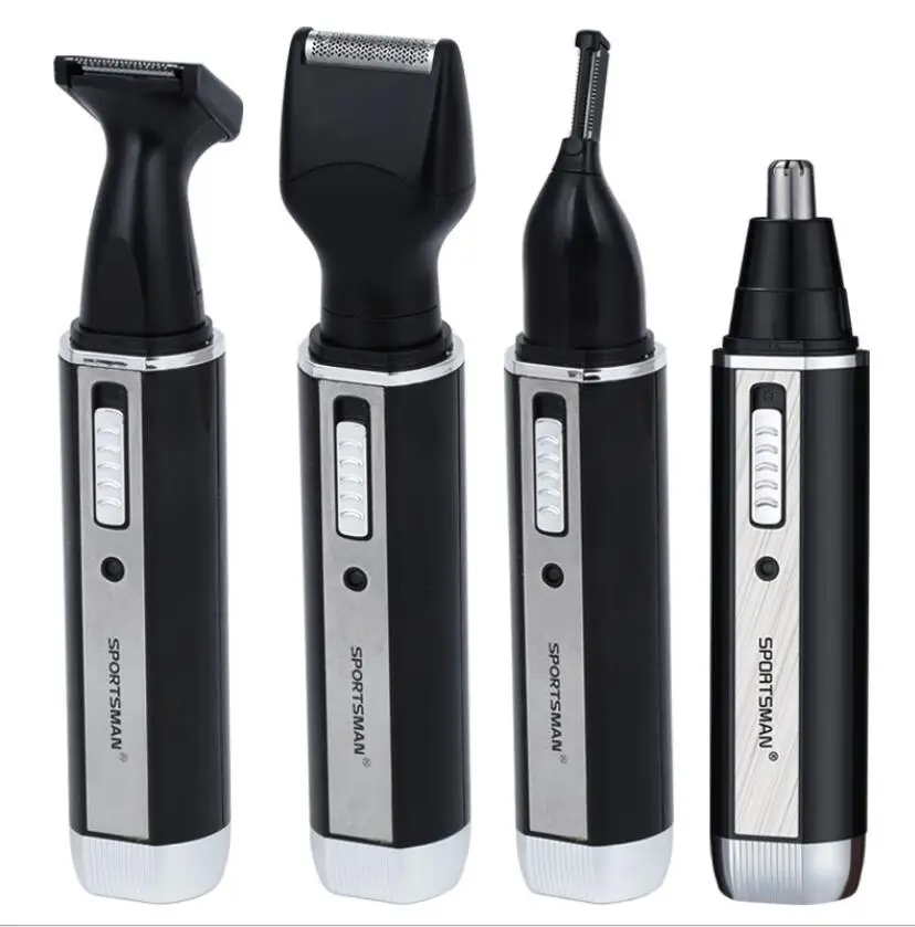 4 in 1 man grooming kit electric nose hair trimmer beard shaver eyebrow clipper all in one sideburns hair clipper cutter 220v